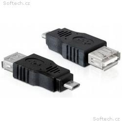 PremiumCord USB redukce A, female-MicroUSB, male