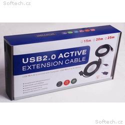 PremiumCord USB 2.0 repeater a prodlužovací kabel 