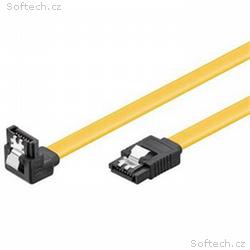 PremiumCord SATA 3.0 datový kabel, 6GBs, 90°, 0,7m