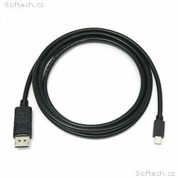 PremiumCord miniDP - DP přípojný kabel M, M, 1m