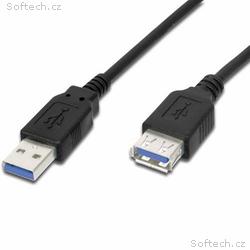 PremiumCord Prolužovací kabel USB 3.0 A-A, M, F, 2
