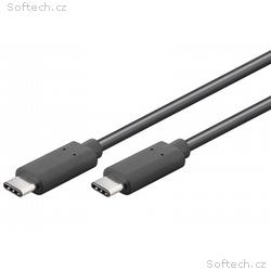 PremiumCord USB-C, male - USB-C, male, černý, 0,5m