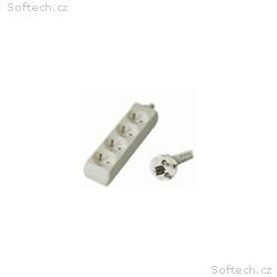 Prodlužovací přívod 230V, 3m, 4 zásuvky