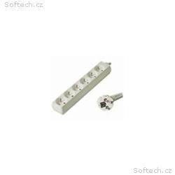 Prodlužovací přívod 230V, 2m, 6 zásuvek