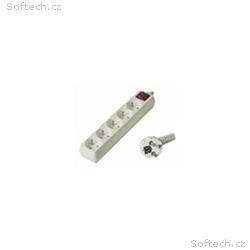 Prodlužovací přívod 230V, 3m, 5 zásuvek + vypínač