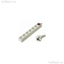 Prodlužovací přívod 230V, 2m, 6 zásuvek + vypínač