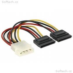 PremiumCord Napájecí kabel k HDD 5,25 Molex-2xSeri