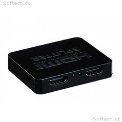 PremiumCord HDMI splitter 1-2 porty, s napájením z