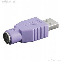 PremiumCord Redukce USB male - PS2 female