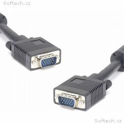 PremiumCord Kabel k monitoru HQ (Coax) 2x ferrit, 