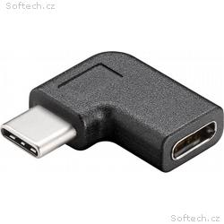 PremiumCord USB 3.1 C, male - C, female zahnutý ko