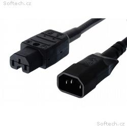 PremiumCord Kabel síťový prodlužovací, IEC320 C14 
