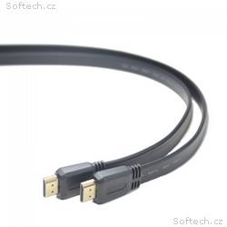 PremiumCord HDMI High Speed + Ethernet plochý kabe