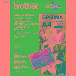 BP60MA, 25 listů, inkoustový papír Brother, matný,