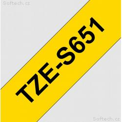 TZE-S651, žlutá, černá, 24mm