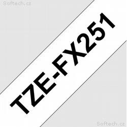 TZE-FX251, černý tisk na bílé, šířka 24 mm
