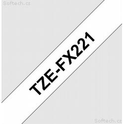 TZE-FX221, bílá, černá, 9 mm, s flexibilní páskou