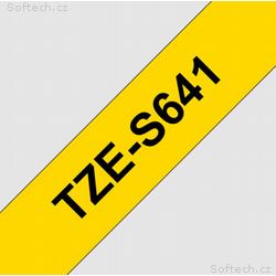 TZE-S641, žlutá, černá, 18mm