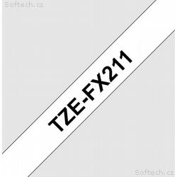 TZE-FX211, bílá, černá, 6mm