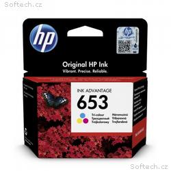 HP 653 tříbarevná inkoustová náplň (3YM74AE)