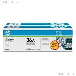 HP tisková kazeta černá, 2-pack CB436AD