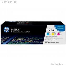 HP 125A trojbalení - azurová, purpurová, žlutá