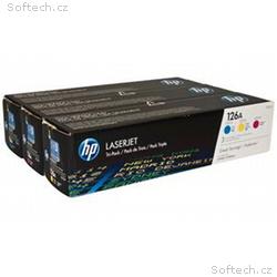 HP 126A trojbalení - azurová, purpurová, žlutá