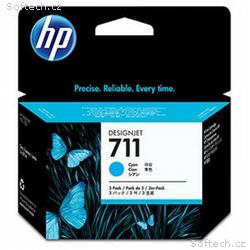 HP no 711 - azurová ink. kazeta -3 pack, CZ134A