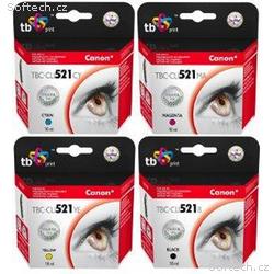 Multipack TB CMYK kompatibilní s Canon CLI-521