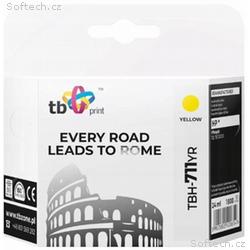 Ink. kazeta TB kompat. s HP TBH-711YR YE