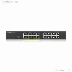 ZYXEL GS1900-24EP, 24-port GbE L2,12x PoE, 130 Wat