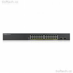 ZYXEL GS1900-24HP v2,24-port GbE L2 PoE switch