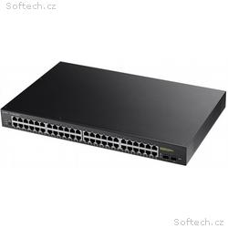 Zyxel GS1900-48HP v2, 48-port GbE L2 Smart Switch,