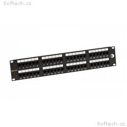 19" patch panel Solarix 48 x RJ45 CAT6 UTP 350 MHz
