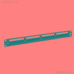 19" patch panel Solarix 24 x RJ45 CAT5E UTP 150 MH