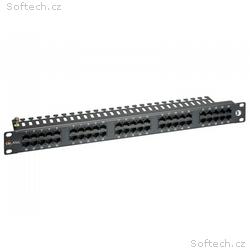 19" ISDN panel Solarix 50 x RJ45 černý 1U SX50-ISD