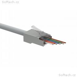 Univerzální EASY konektor RJ45 CAT5E STP 8p8c na d