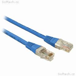 SOLARIX patch kabel CAT5E UTP PVC 1m modrý non-sna