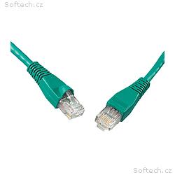 SOLARIX patch kabel CAT5E UTP PVC 0,5m zelený non-
