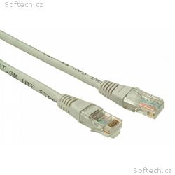 SOLARIX patch kabel CAT6 UTP PVC 0,5m šedý non-sna