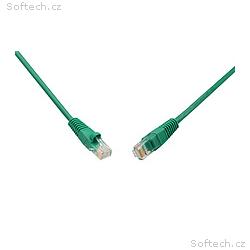 SOLARIX patch kabel CAT5E UTP PVC 3m zelený snag-p