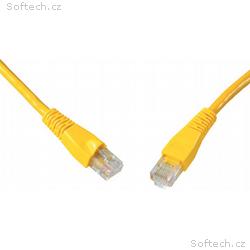 SOLARIX patch kabel CAT6 UTP PVC 3m žlutý snag pro