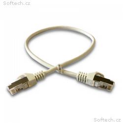 DATACOM Patch cord S, FTP CAT6A 0,5m šedý
