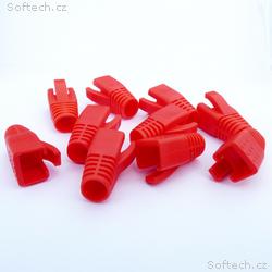DATACOM krytka pro RJ45 (CAT6A, CAT7)červený (10ks