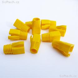 DATACOM krytka pro RJ45 (CAT6A, CAT7) žlutý (10ks)