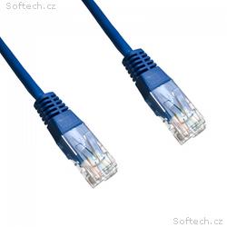 DATACOM Patch cord UTP CAT6 0,25m modrý