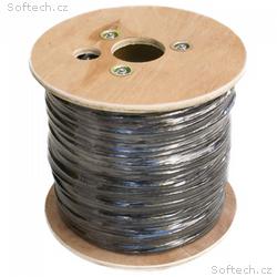 DATACOM FTP drát CAT6 PE, Fca 500m cívka, černý, O