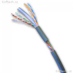 DATACOM UTP lanko CAT6 PVC 100m šedý - metráž 