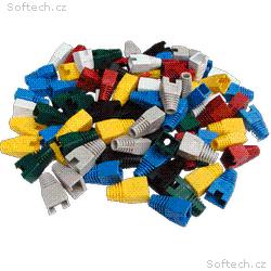 Ochrana RJ45 s výřezem ŠEDÁ,větší kab.otvor(100ks)
