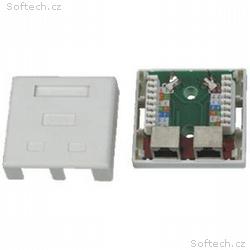 DATACOM STP dvojzásuvka nad omítku Cat5e 2 x RJ45